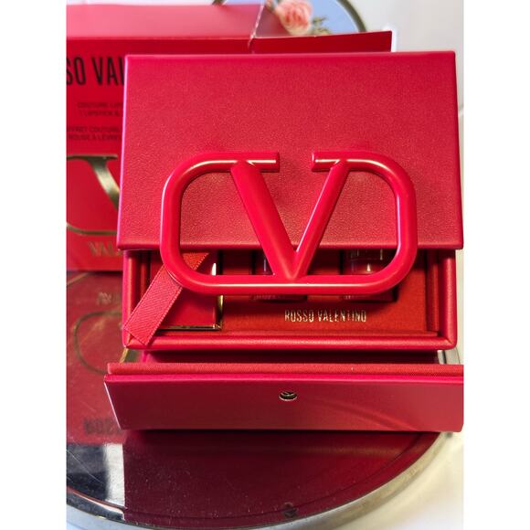 Rossi Valentino Couture Lipstick Set w/ Hard Case - 1 lipstick & 2 Refills - NEW - Picture 3 of 5